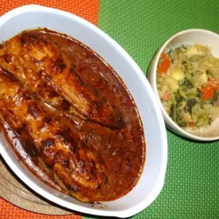 Schweinefilet in Meerettich-Soja-Sahne-Sauce mit Wirsinggemüse