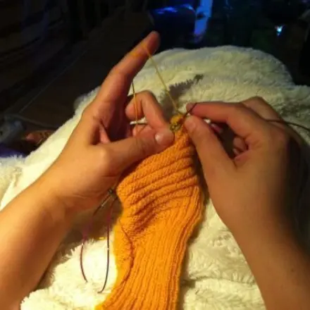 Socken stricken mit Rundstricknadel