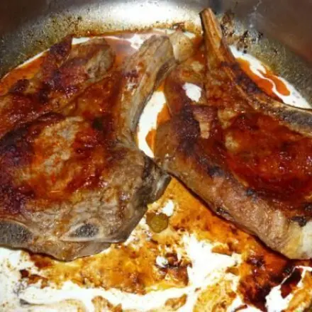 Kalbskotelettes aus dem Backofen