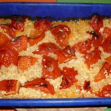 Gebackener Tomatenreis