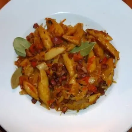 Knusprig gebratene Schupfnudeln