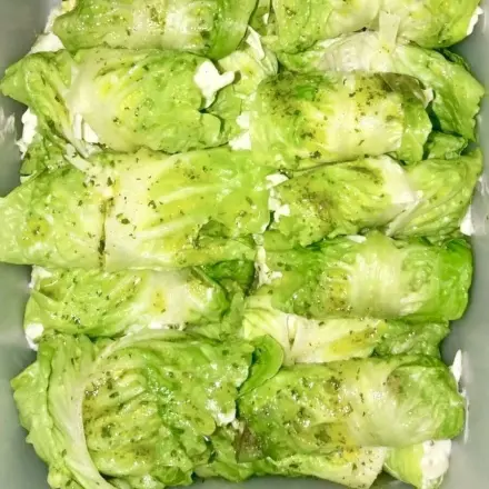 Chinakohlröllchen gefüllt - gesund und lecker