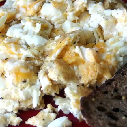 Rührei wird ergiebiger