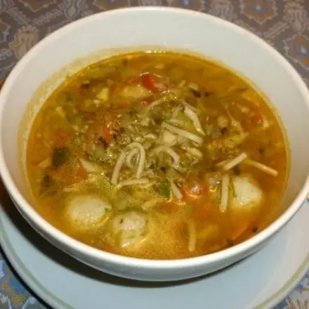 Blitz-Gemüsesuppe mit Hilfe der Küchenmaschine