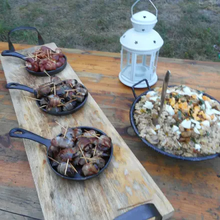 Fingerfood: Aprikosen mit Bacon