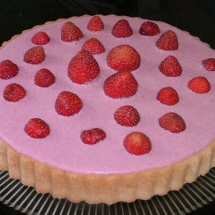 Erdbeerkuchen mit Erdbeerpüree