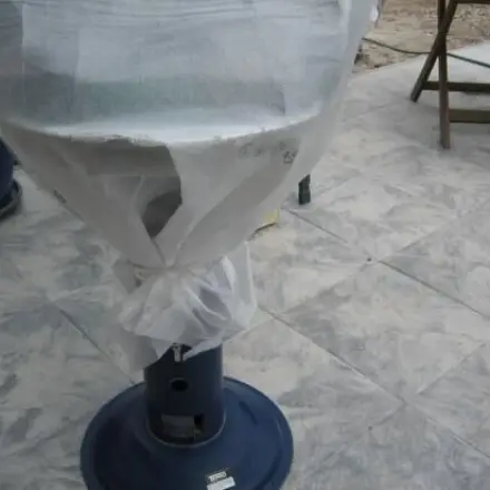 Schutzhülle für den Holzkohlegrill basteln