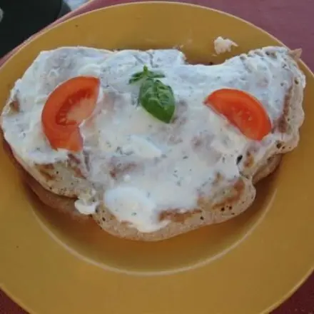 Vollkorn-Eierkuchen mit Garnelen