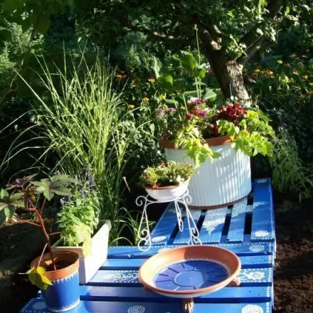 Recycling Gartengestaltung