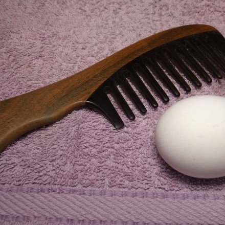 Weiches Haar mit Ei