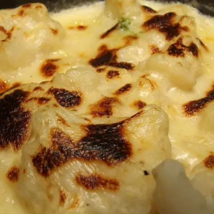 Blumenkohl mit Käsesauce - Schritt für Schritt