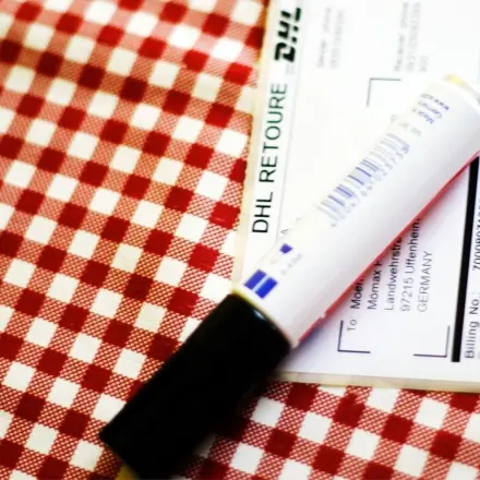 Unbenutzte Rücksendeschein-Etiketten weiterverwenden