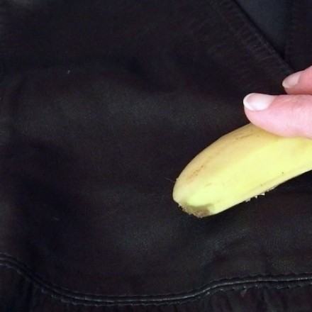 Lederpflege mit Bananenschalen