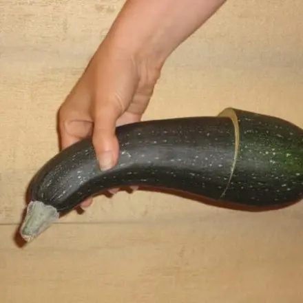 Angeschnittene Zucchini oder Aubergine aufbewahren