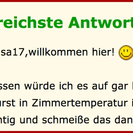 Die hilfreichste Antwort hervorheben