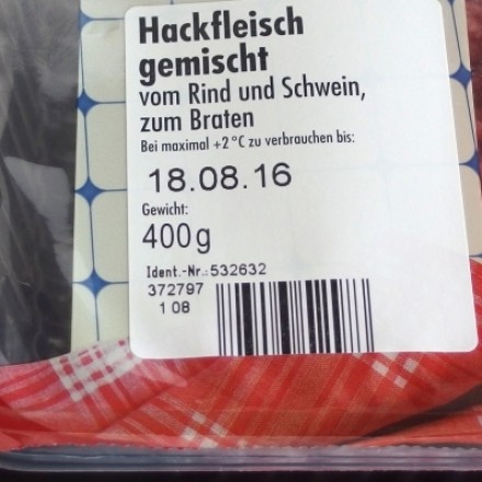 Hackfleisch am Montag