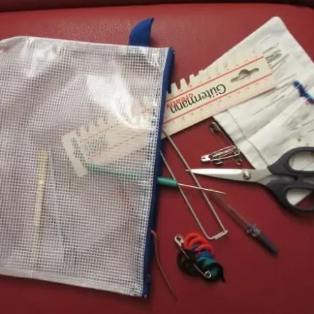 Reißverschlusstaschen für Handarbeits-Krimskrams