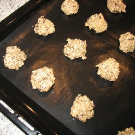 Schoko-Haferflocken-Cookies mit Sonnenblumenkernen