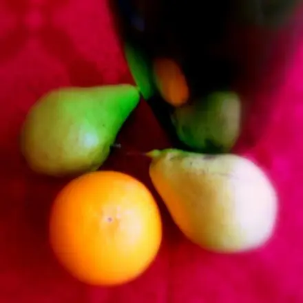 Birnen mit Orangen-Karamellsoße