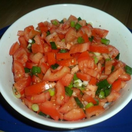 Tomatensalat ohne Käse