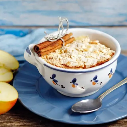 Apfelbrei mit Baiser