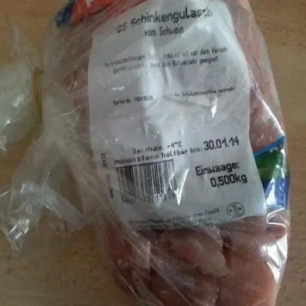 Einfrieren und beschriften von Fleisch