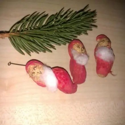 Winzige Erdnuss-Nikoläuse