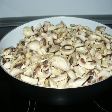 Gebratene Champignons / Pilze platzsparend einfrieren