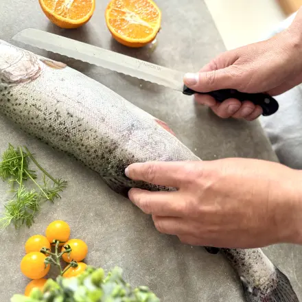 Fisch einfach zerteilen