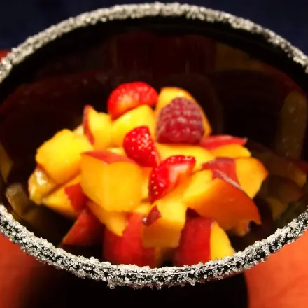 Zuckerrand für Obstsalat- und Puddingschalen