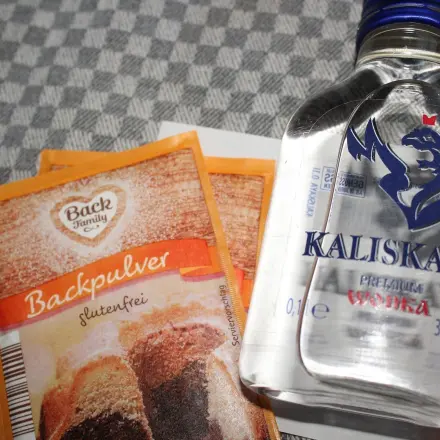 Alkohol ist Backpulverersatz