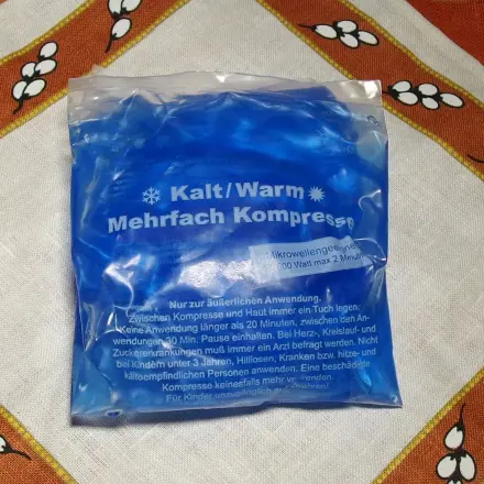 Kühlelement sicher am Körper befestigen