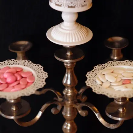 Kerzenleuchter als Etagere