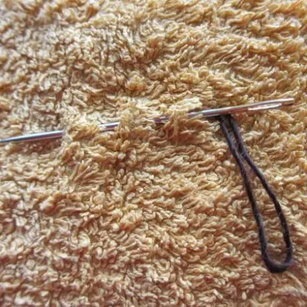 Schlingen an Frotteeware