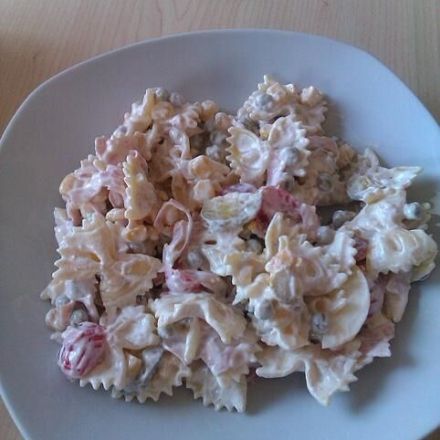 Nudelsalat - mit saurer Sahne ohne Mayonnaise