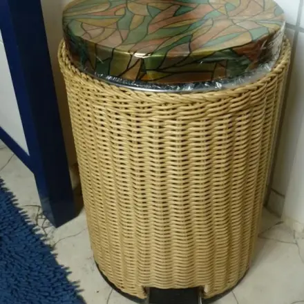 Badezimmer Mülleimer verschönern