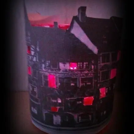 Teelichthalter Abendstimmung DIY