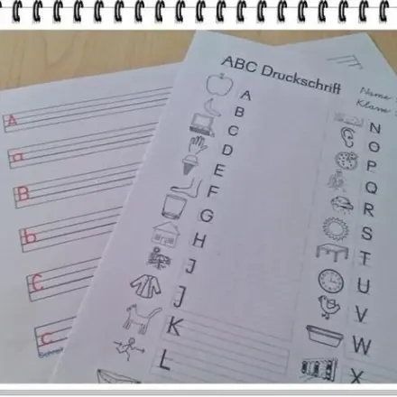 Übungsblätter laminieren und Papier sparen