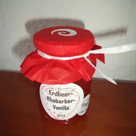 Erdbeer-Rhabarber-Vanille-Marmelade
