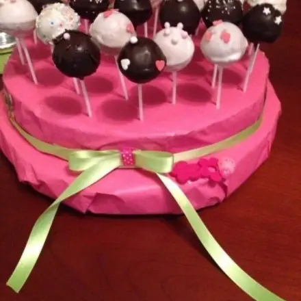 Cake Pops trocknen lassen