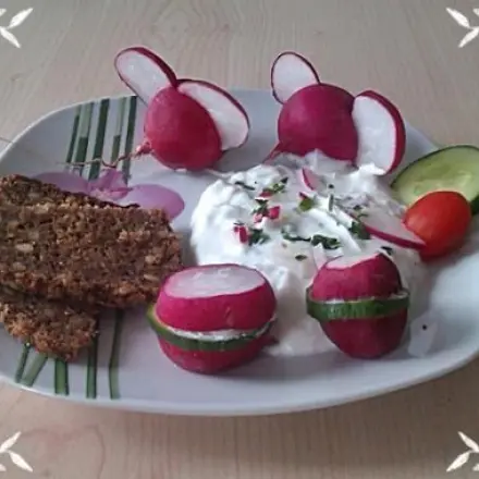 Radieschen-Kresse-Brotaufstrich/Dip