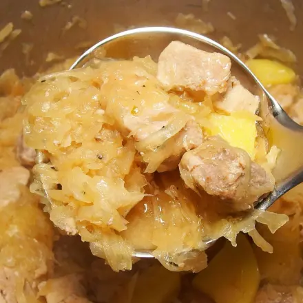 Sauerkrauttopf mit Kasslerkotlett