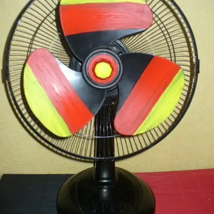 Schwarz-rot-gold-Ventilator zur WM 2014