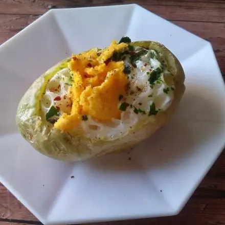 Kartoffeln mit Rührei-Füllung