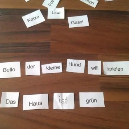 Mit Kindern Sätze bilden üben