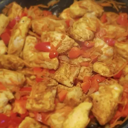 Hähnchencurry in Kokosmilch