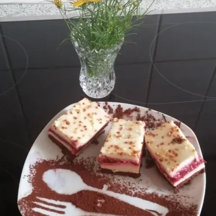 Karamell-Mascarpone-Himbeerkuchen