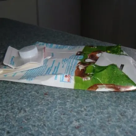 Platz sparen im gelben Sack