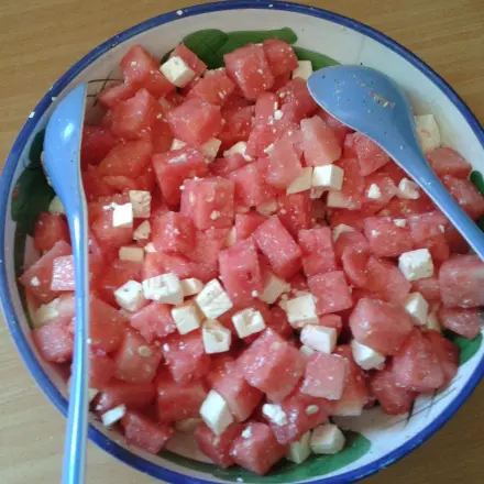 Wassermelone mit Feta