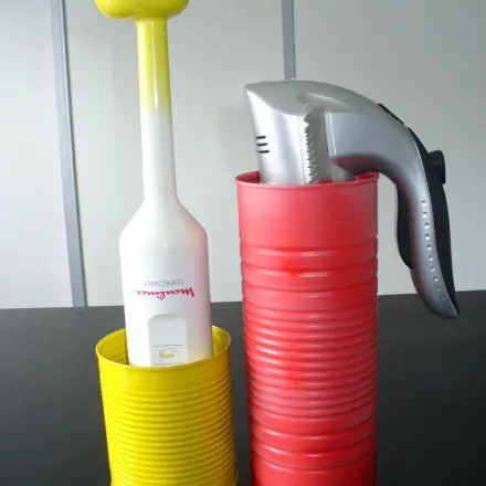 Oft benutzte Küchenhelfer platzsparend aufbewahren